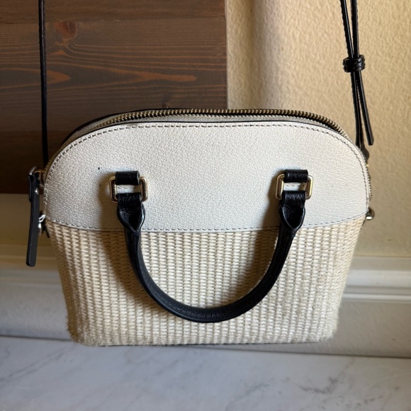 Kate Spade Grove Street Carli Rafia Straw Dome Crossbody Bag Handbag - Picture 9 of 16